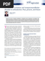 Evolution of Occlusion and Temporomandibular