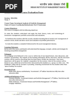 Course Outline Iapm-Prof.p.saravanan