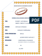 Resumen Organizadores Graficos de Misión Visión Autoridad y Poder