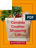 Candida Crusher Shopping List