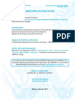 Comunicación Oral y Escrita en Lengua Originaria Nivel Básico - Guaraní 1