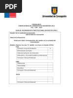 Proyecto de Mejoramiento Institucional U. de Concepción, Profesores UdeC