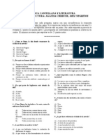 Lengua Castellana y Literatura Control de Lectura: Agatha Christie, Diez Negritos