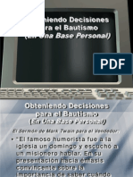 Como Sacar Decisiciones para El Bautismo