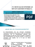 Formas de Financiamiento