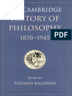 09 The Cambridge History of Philosophy 1870-1945