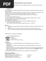 1-Measuring Enthalpy Change of Neutralisation