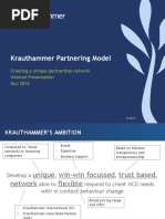 Krauthammer Partnering Model: Creating A Unique Partnership Network Internal Presentation Nov 2014