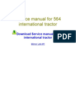 Service Manual For 564 International Tractor