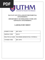 Faculty of Civil and Environmental Engineering Department of Infrastructure and Geomatic Engineering