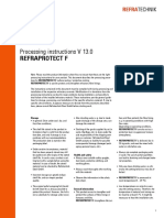 Processing Instructions V 13.0 Refraprotect F