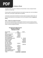 3 How To Prepare A Balance Sheet