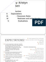 Classroom Procedures and The Learning Environment 1