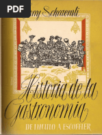 LIBRO Historia de La Gastronomia Harry Schraemli