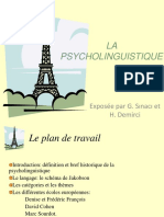 La Psycholinguistique