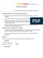 Coordination Compounds