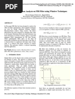 Gibb's Phenomenon Analysis On FIR Filter Using Window Techniques