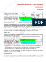 Three Phase Separators - Times Definition