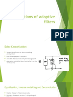 Applications of Adaptive Filters