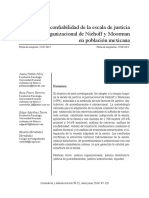 Artículo-Validez y Confiabilidad de La Escala de Justicia Organizacional de Niehoff y Moorman en Población Mexicana