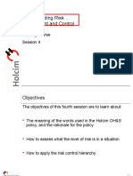 Understanding Risk Assessment and Control: Training Course Session 4