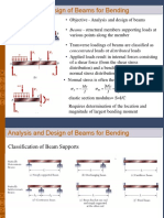 Analysis and Design of Beams For Bending: Concentrated Loads or Distributed Loads