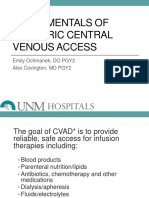 Fundamentals of Pediatric Central Venous Access