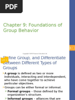 Chapter 9: Foundations of Group Behavior