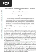 Phase Diagram of The Asymmetric Tetrahedral Ising-Heisenberg Chain