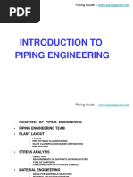 Introduction To Piping Engineering