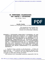 El Territorio Valenciano: Sus Límites y Divisiones