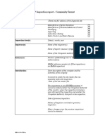 GMP Inspection Report - Community Format: Inspected Site(s) : Activities Carried Out