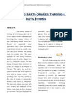 Predicting Earthquakes Through Data Mining