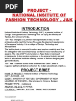 Project - National Insitute of Fashion Technology, J&K