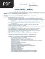 Marie-Harriet Lienhart Resumé