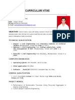 Curriculum Vitae: Objectives