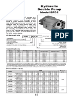 Hydraulic Double Pump: Model SPD2