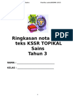 Ringkasan Nota Buku Teks KSSR THN 3