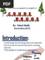 Crude Drugs