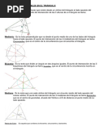 Rectas y Puntos Notables en El Triangulo