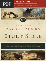 NIV Cultural Backgrounds Study Bible Sampler