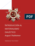 Introducción Al Materialismo Dialéctico