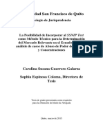 La Posibilidad de Incorporar Al SSNIP Test Como Método Técnico para La Determinación Del Mercado Relevante en El Ecuador para El Análisis de Casos de Abuso de Poder de Mercado y Concentraciones