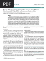 Porcine Dna Detection in Finished Meat Products Using Different Mitochondrial Dna Mtdna On Polymerase Chain Reaction 2155 9600.1000323 4