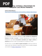 Coworking: Ventajas y Desventajas de Compartir Una Oficina Freelance