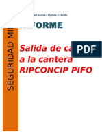 Informe Cantera de Pifo