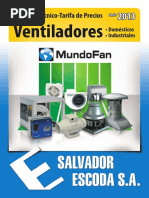 Catalogo Tarifa Ventiladores Mundofan