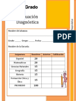 6to Grado - Diagnóstico Primaria