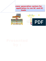 Foot Step Power Generation System For Rural Energy Application To Run AC and DC Loads