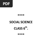 Social Science Class 6